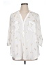 Torrid Ivory 3/4 Sleeve Button-Down Shirt Size 1X Plus (1) - photo 1