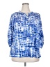 Cathy Daniels Blue 3/4 Sleeve Blouse Size XXL - photo 1