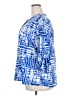 Cathy Daniels Blue 3/4 Sleeve Blouse Size XXL - photo 5