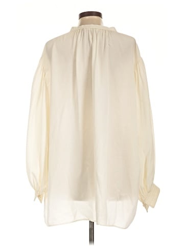 Chloé Long Sleeve Silk Top (view 2)