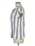Splendid Stripes Blue Short Sleeve Blouse Size M - photo 5