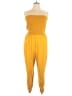 Full Circle Trends With Love Solid Yellow Jumpsuit Size 3X - photo 1
