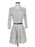 Forever 21 Polka Dots Gray Casual Dress Size S - photo 1
