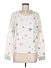 Hem & Thread Stars White Sweatshirt Size M - photo 1