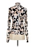 CAbi Animal Print Ivory Long Sleeve Blouse Size XS - photo 2