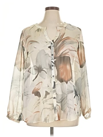 Susan Graver 3/4 Sleeve Blouse (view 1)