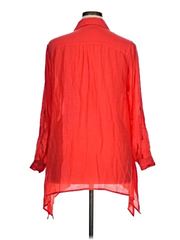 Robert Louis 3/4 Sleeve Button-Down Shirt (view 2)