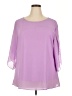 oyamiki 100% Polyester Purple 3/4 Sleeve Blouse Size XXL - photo 1