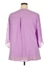 oyamiki 100% Polyester Purple 3/4 Sleeve Blouse Size XXL - photo 2