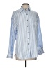 Unbranded Stripes Blue Long Sleeve Button-Down Shirt Size S - photo 1