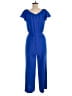 DKNY 100% Polyester Solid Blue Jumpsuit Size M (estimated) - photo 2