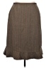 Amanda Smith Chevron-herringbone Brown Formal Skirt Size 14 - photo 1