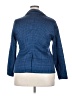 Lands' End 100% Polyester Houndstooth Blue Blazer Size XL - photo 2