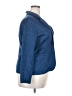 Lands' End 100% Polyester Houndstooth Blue Blazer Size XL - photo 4
