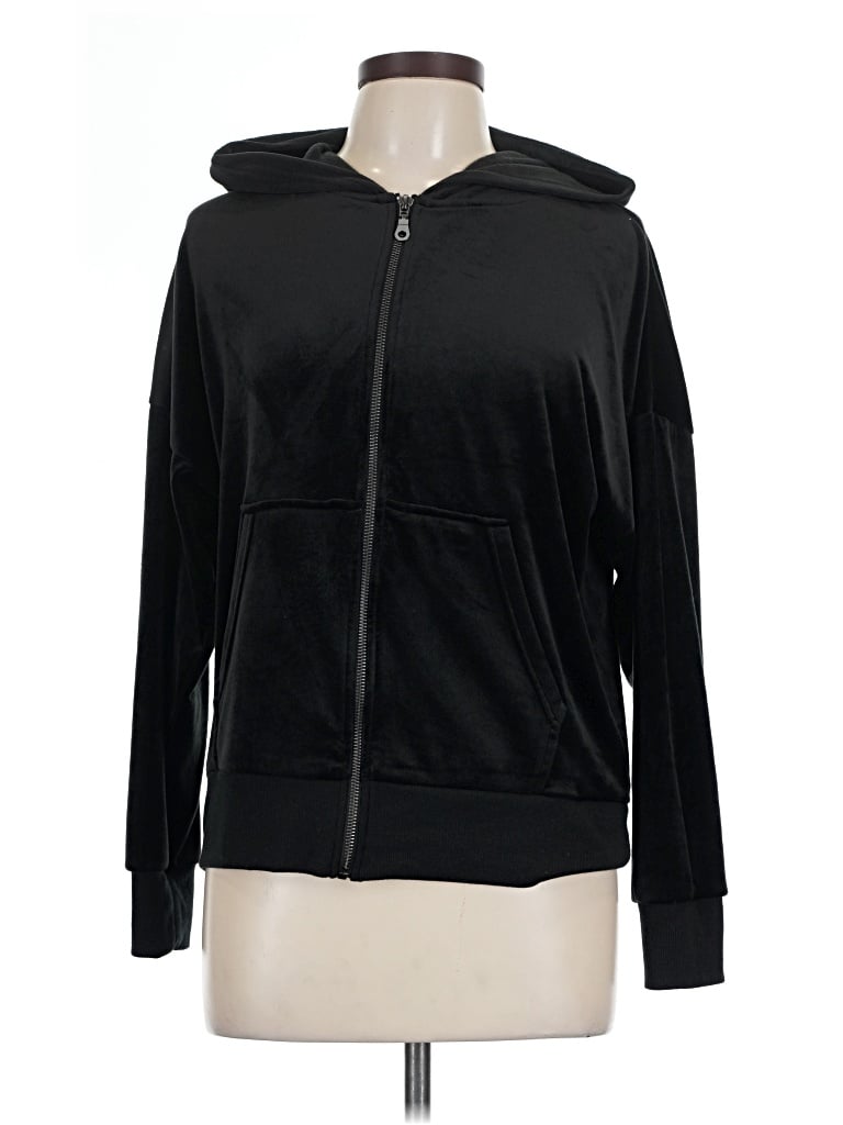 Pre-owned Felina Zip Up Hoodie In Black