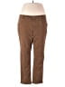 Lauren Jeans Co. Solid Brown Khakis Size 18 - photo 1