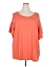 Lands' End Orange Short Sleeve Top Size 2X - photo 1