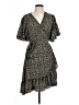 Max Studio Animal Print Black Casual Dress Size L - photo 1