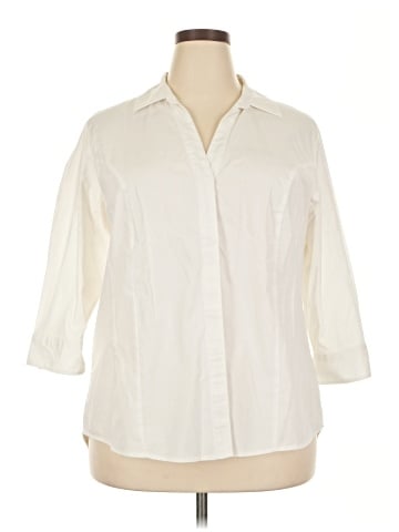 Riders by Lee 3/4 Sleeve Button-Down Shirt (view 1)
