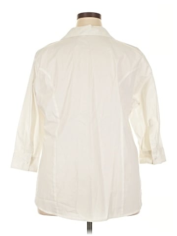 Riders by Lee 3/4 Sleeve Button-Down Shirt (view 2)