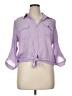 B.wear Purple 3/4 Sleeve Blouse Size XL - photo 1