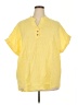 Unbranded Yellow Short Sleeve Blouse Size XXL (estimated) - photo 1