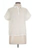 Truself Ivory Short Sleeve Blouse Size L - photo 1
