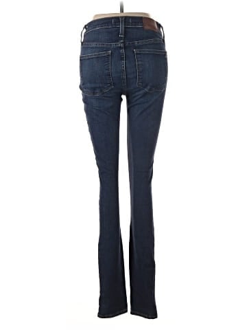 Madewell Tall 9" Mid-Rise Skinny Jeans in Hayes Wash: Button-Front Edition (view 2)