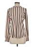 Adrianna Papell Stripes Ivory Long Sleeve Blouse Size S - photo 1