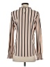Adrianna Papell Stripes Ivory Long Sleeve Blouse Size S - photo 2