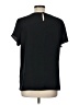 Ann Taylor LOFT Outlet 100% Polyester Black Short Sleeve Top Size L - photo 2