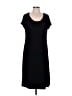 Talbots Solid Black Casual Dress Size L - photo 1