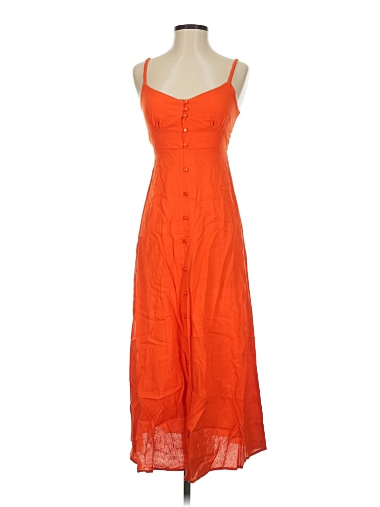 Pre-owned Monteau Casual Dress In Orange