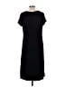Talbots Solid Black Casual Dress Size L - photo 2