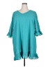 Assorted Brands 100% Polyester Teal 3/4 Sleeve Blouse Size 2X - photo 1