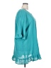 Assorted Brands 100% Polyester Teal 3/4 Sleeve Blouse Size 2X - photo 4