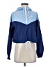 Nike 100% Polyester Color Block Blue Windbreaker Size XS - photo 1
