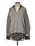 Brochu Walker Animal Print Gray Wool Pullover Sweater Size S - photo 1