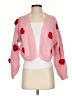 Luna Ivy 100% Polyester Hearts Pink Cardigan Size XS - photo 1