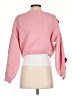 Luna Ivy 100% Polyester Hearts Pink Cardigan Size XS - photo 2
