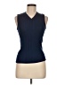 Unbranded Solid Stripes Blue Sweater Vest Size M (estimated) - photo 1