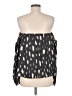 Buddy Love 100% Polyester Black 3/4 Sleeve Blouse Size M - photo 2