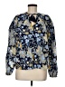 Elan 100% Cotton Blue Long Sleeve Blouse Size M - photo 1