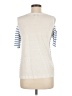 Sandro 100% Linen Ivory Short Sleeve Top Size Med (2) - photo 2
