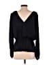 Banana Republic 100% Polyester Black Long Sleeve Blouse Size S - photo 2