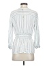 Max Studio 100% Rayon Silver 3/4 Sleeve Blouse Size S - photo 2