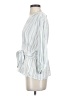 Max Studio 100% Rayon Silver 3/4 Sleeve Blouse Size S - photo 5