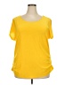 AUW Yellow Short Sleeve Top Size 2X - photo 1