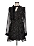 Lush 100% Polyester Black Long Sleeve Top Size L - photo 1