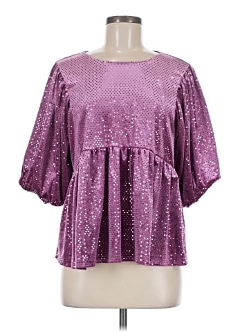 Umgee Short Sleeve Blouse (view 1)